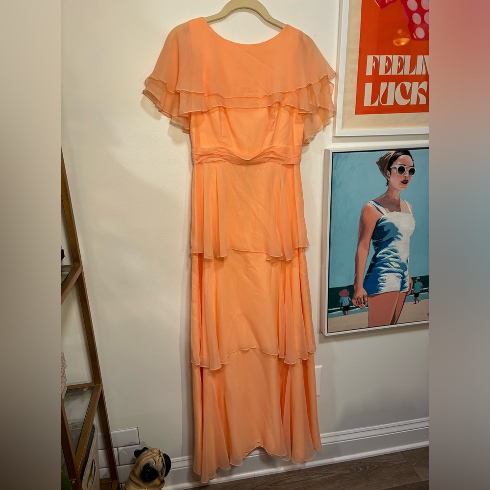 Vintage Handmade Dress Peach